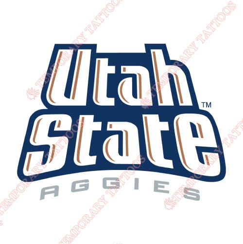 Utah State Aggies Customize Temporary Tattoos Stickers NO.6745